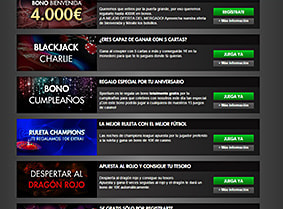 Promociones numerosas de Sportium casino